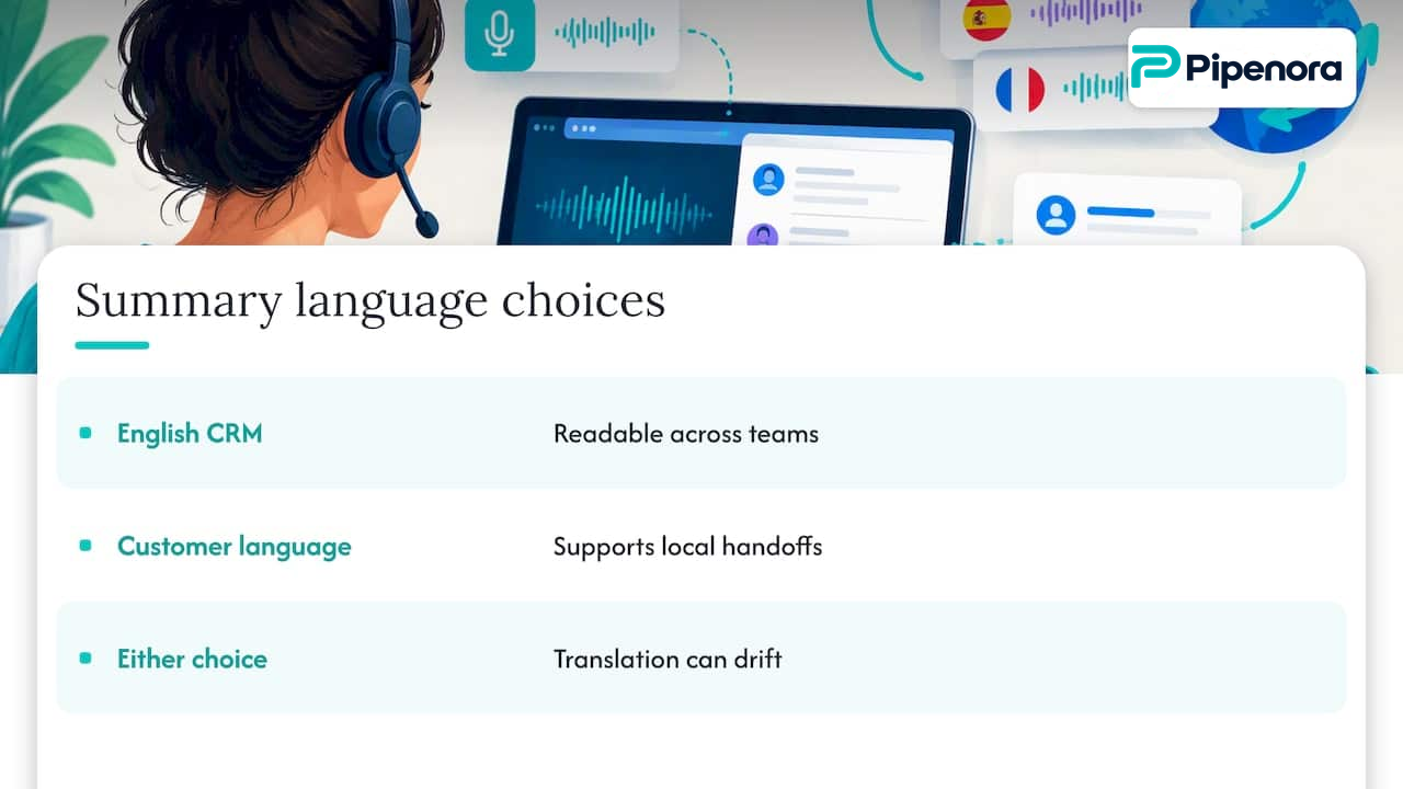 How do you handle multi-language call summarization? — overview diagram