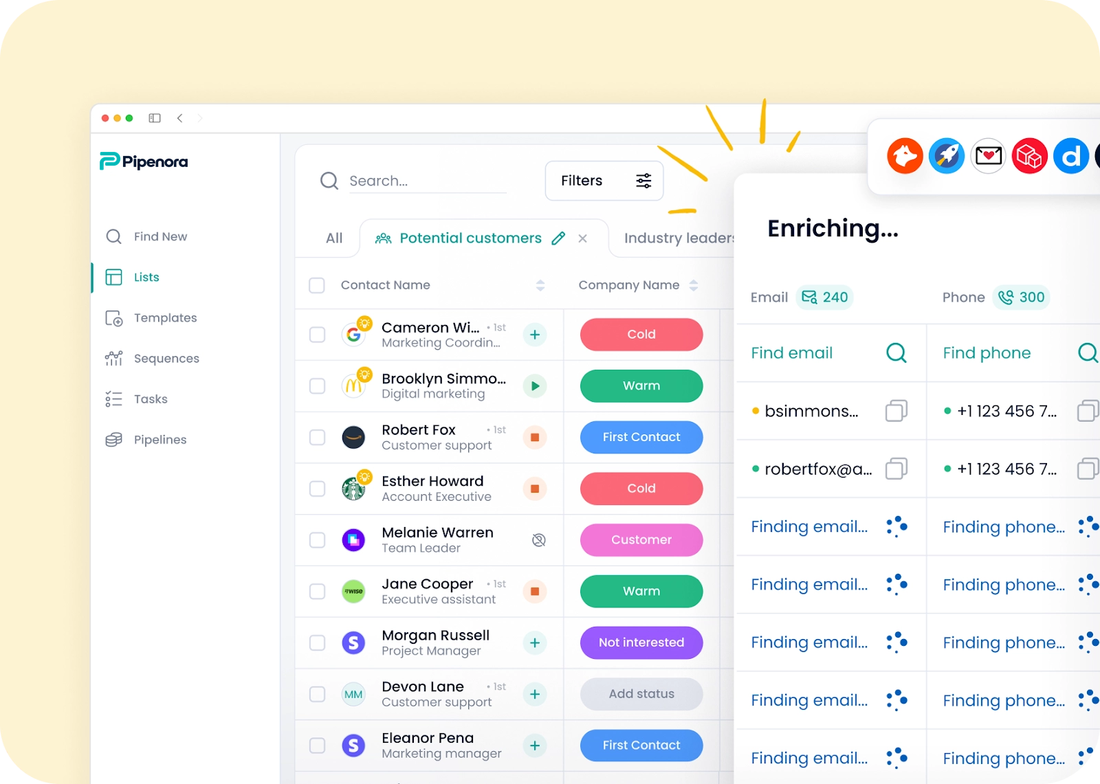 pipenora dash page -apollo alternatives