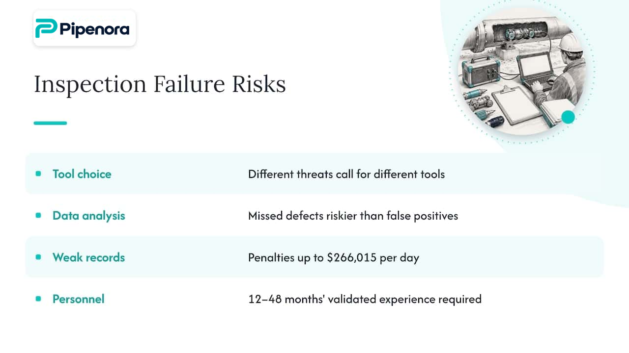 Where inspections fail — overview diagram