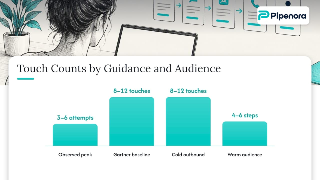 Touch counts, spacing, and personalization rules that work — overview diagram