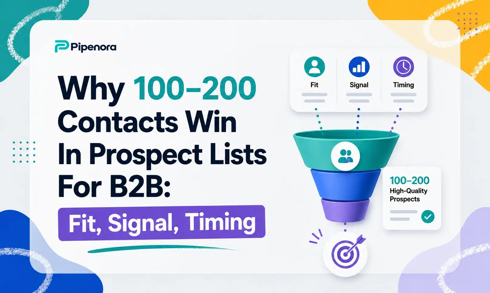 Why 100–200 Contacts Win In Prospect Lists For B2B: Fit, Signal, Timing